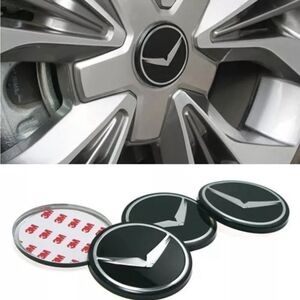 New Eagle 18" Center Wheel Cap V Emblem 4p for 2015 2017 Hyundai Sonata Vehicle